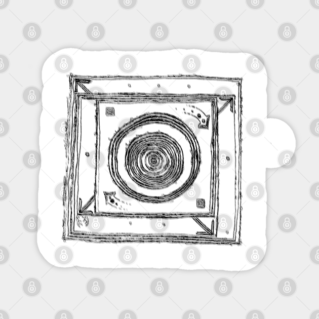 n1 Circular History Archives Abstract Sticker TeePublic